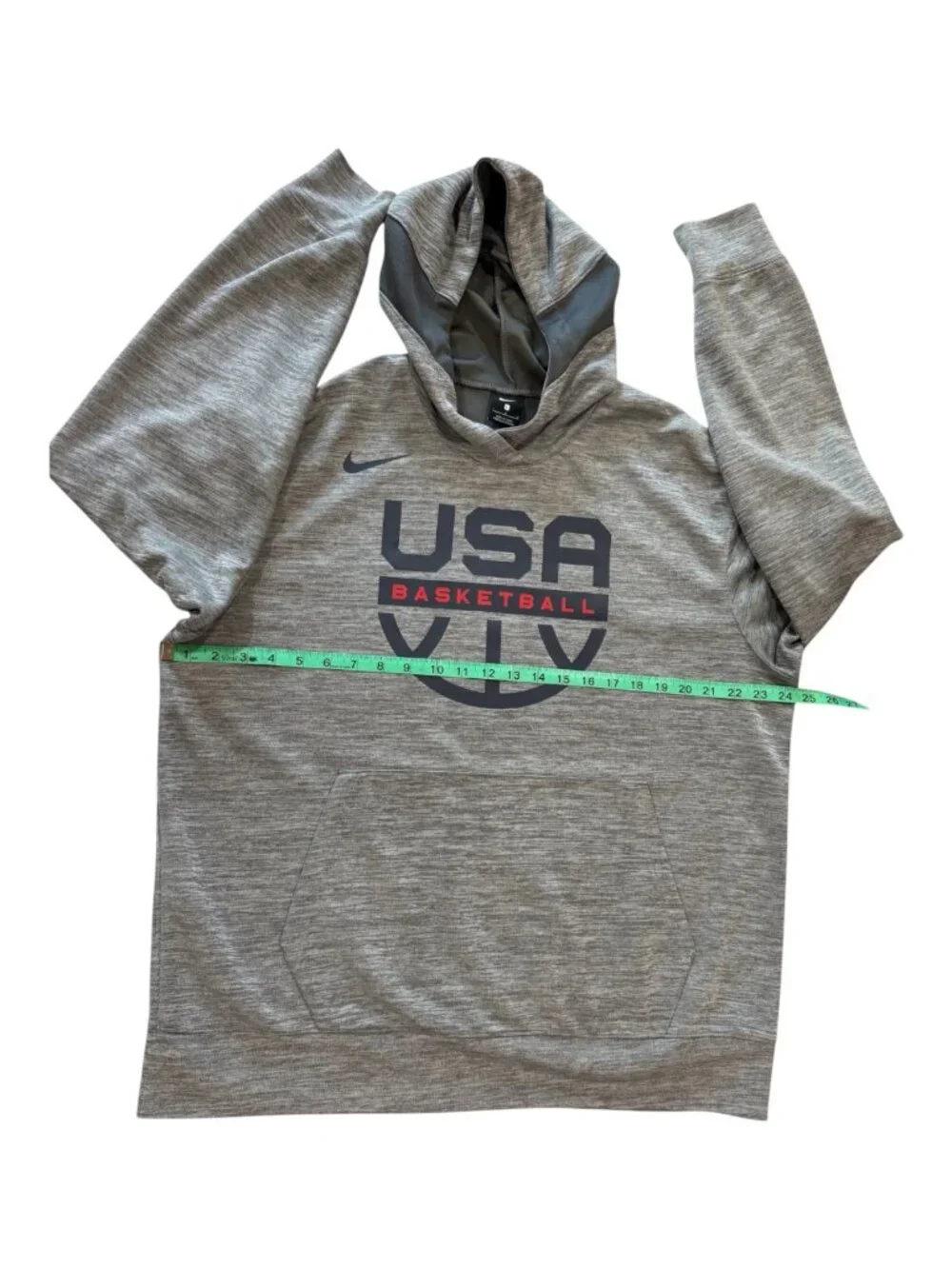 Nike Team USA Basketball Spotlight Hoodie Men's Large Gray Pullover Sweatshirt